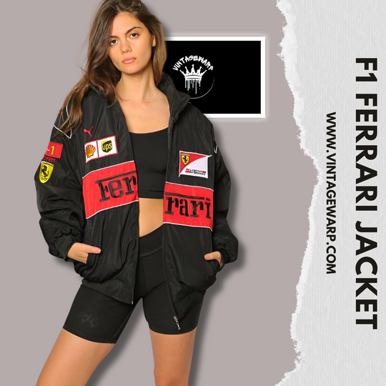 F1 FERRARI RACING JACKET BLACK | UNISEX