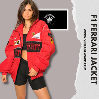 F1 FERRARI RACING JACKET RED | UNISEX