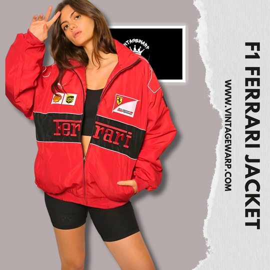 F1 FERRARI RACING JACKET RED | UNISEX