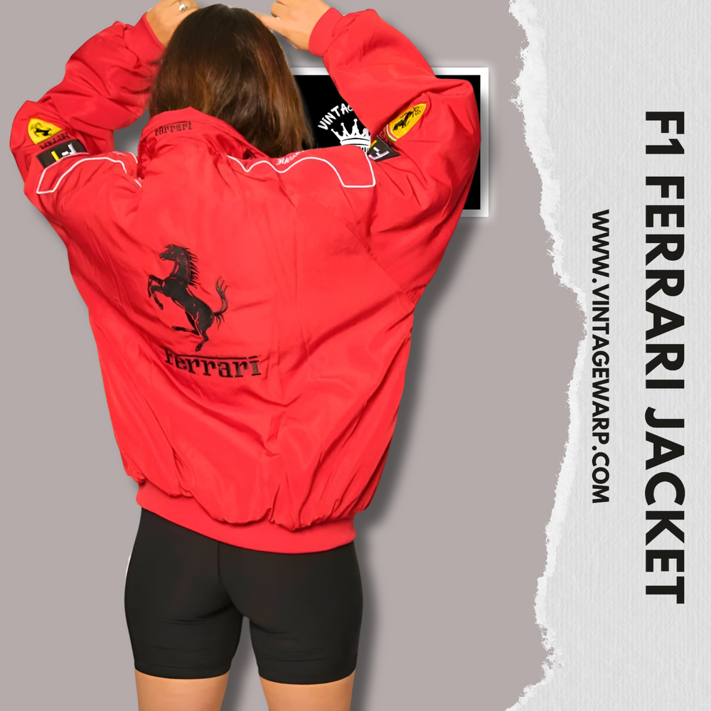 F1 FERRARI RACING JACKET RED | UNISEX