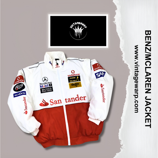 MCLAREN / MERCEDES WHITE F1 JACKET | UNISEX