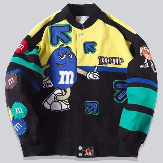 M&M's Nascar Jacket Blue/Yellow | UNISEX