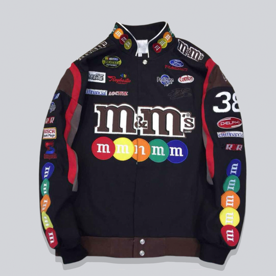 M&M's Nascar Jacket In Black V2 | UNISEX