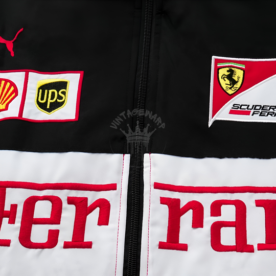 F1 FERRARI RACING JACKET WHITE | UNISEX