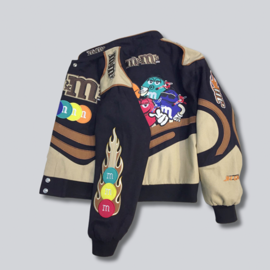 M&M's Nascar Jacket In Beige | UNISEX