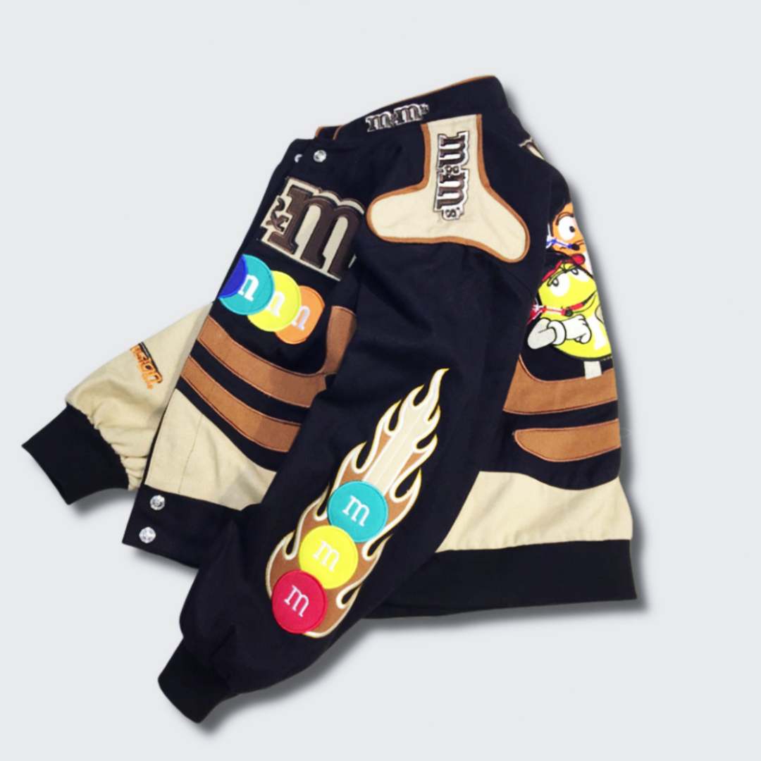 M&M's Nascar Jacket In Beige | UNISEX